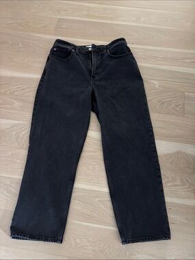 Abercrombie & Fitch Black Vintage Straight High-Rise Jeans - Curve Love